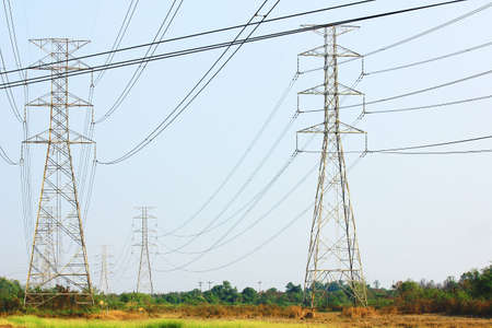 High voltage towers 