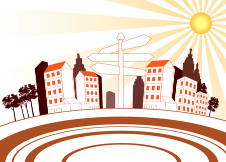 Image representing a number of propertiesのイラスト素材