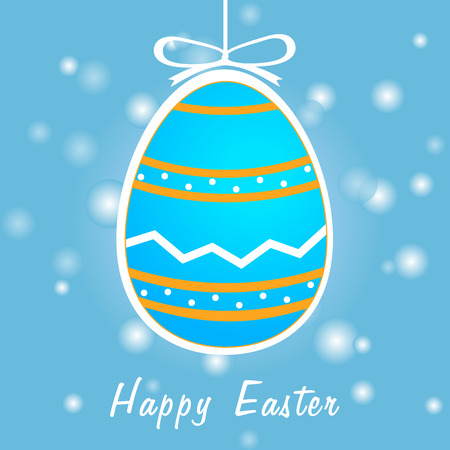 Easter greeting card with colorful eggs.のイラスト素材