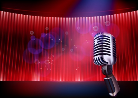 Stage. illustration.のイラスト素材