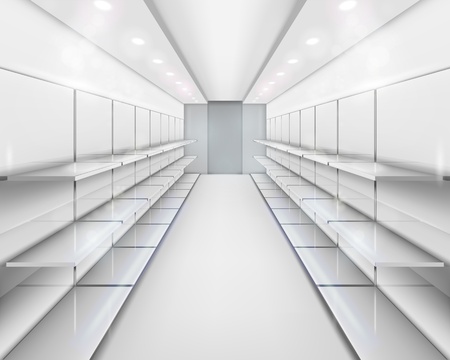 Shelves. illustration.のイラスト素材