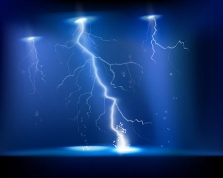 Electrical storm  Vector illustration のイラスト素材