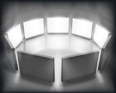 Display panels のイラスト素材