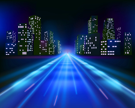 Road to the city のイラスト素材