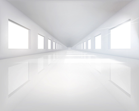 Long hall - Vector illustrationのイラスト素材