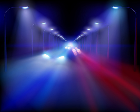 Illustration of highway. Vector illustration.のイラスト素材