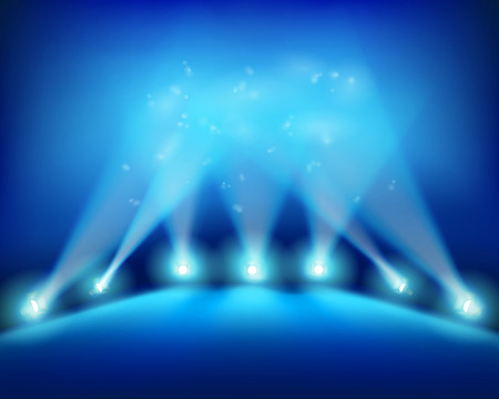 Beginning of the performance. Vector illustration.のイラスト素材