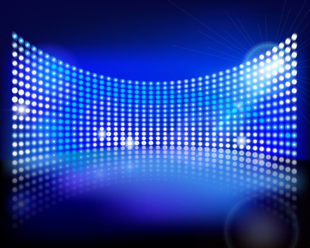 The LED screen. Vector illustration.のイラスト素材