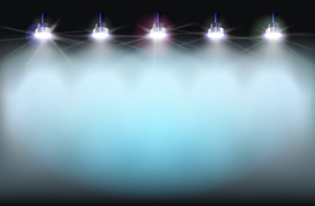 Illuminated wall. Vector illustration.のイラスト素材