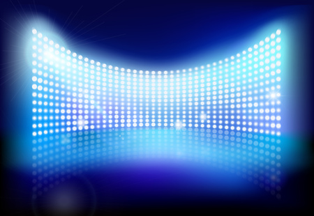 Big led screen. Vector illustration.のイラスト素材