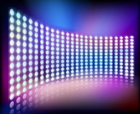 Big wall screen. illustration.のイラスト素材