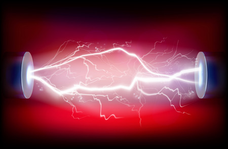 Electric discharge illustration.のイラスト素材