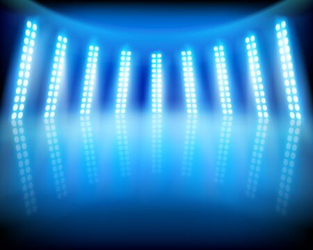 Empty stage in television studios vector illustration.のイラスト素材