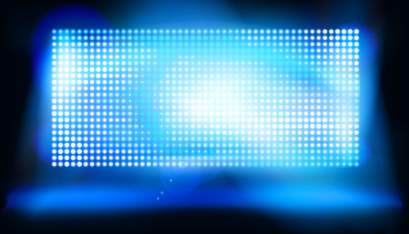 Led projection screen. Vector illustration.のイラスト素材