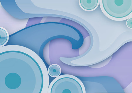 abstract vintage background with circle and swirl