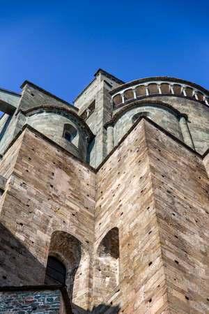 Sacra di San Michele - Saint Michael abbey, the ancient medieval abbey near Tourin in the North of Italyのeditorial素材