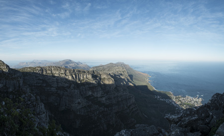 Cape town view from the table mountainの写真素材