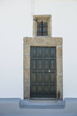 Ancient entrance door of a churchの写真素材