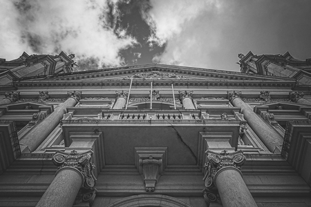 Lisboa / Portugal 8/22/2015 - Facade of the convent of Mafraのeditorial素材