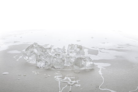 Ice melting stones isolatedの写真素材