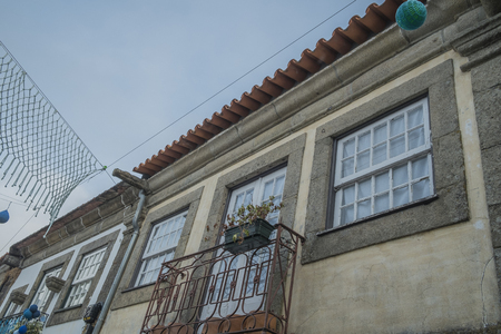 Portuguese house windowの写真素材