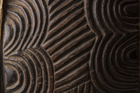 african instrument craved textureの写真素材