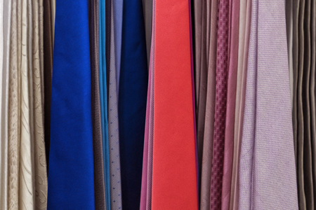 Set of colored tiesの写真素材