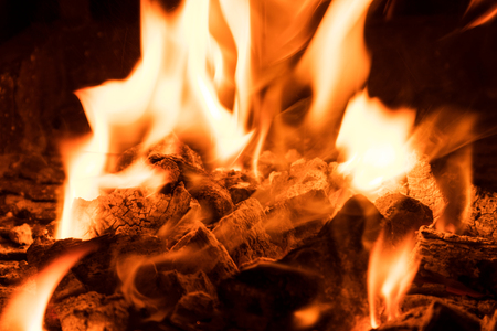 Coals of burning coal.の写真素材