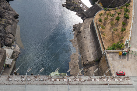 Hydroelectric dam of Castelo de Bode. Portugalの写真素材