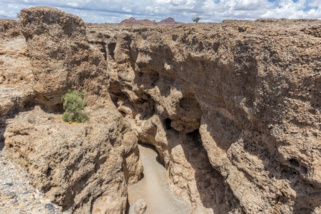 Canyon de sesriem Namibia, seen from above.の写真素材