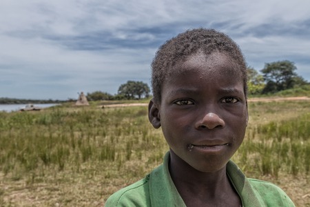 MALANJE/ANGOLA - 10 MAR 2018 - Portrait of African boy in the province of Malanje Angola.のeditorial素材