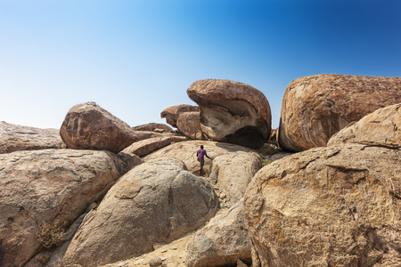 Millennial giant stones in the Iona natural park. Angola. Cunene.の写真素材