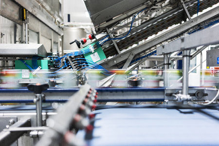 Carpet in beverage factory, refrigerants to pass with speed.の写真素材