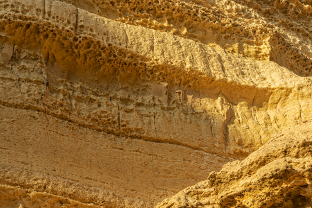 Wall of Canyons in the Namibe Desert. With sun. Africa. Angolaの写真素材