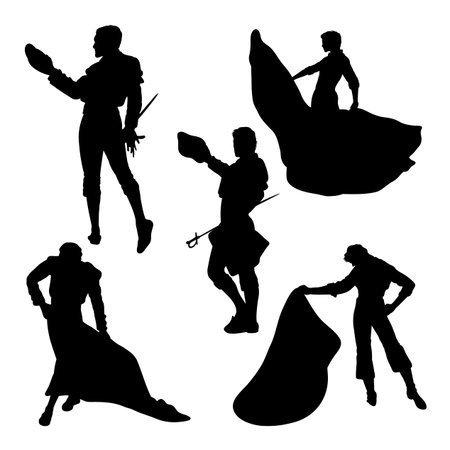 Matador silhouettes.のイラスト素材