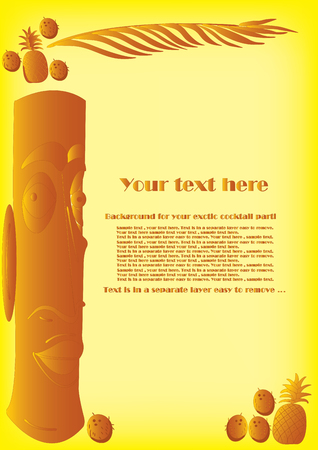 Exotic background for your cocktail party in vector formatのイラスト素材