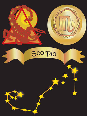 Vector illustration for zodiac sign Scorpioのイラスト素材