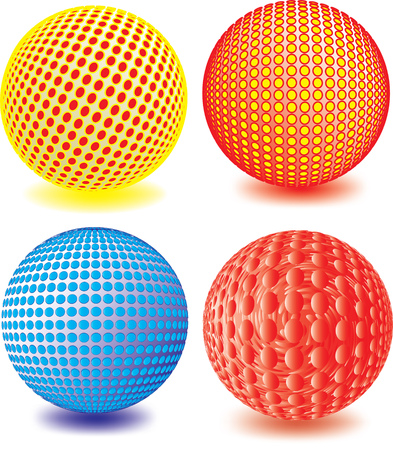 Vector illustration for Abstract retro sphere のイラスト素材