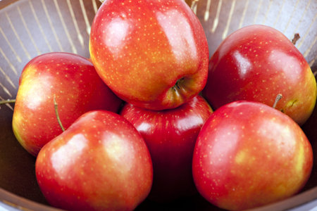 red apples isolated on the white background