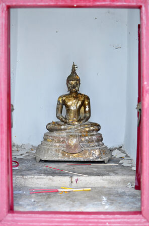 Image of the Buddha in the templeの写真素材