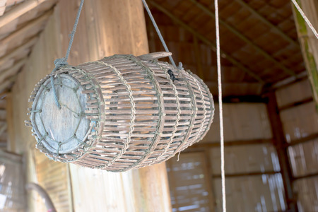 Bamboo fish traps from Thailandの写真素材