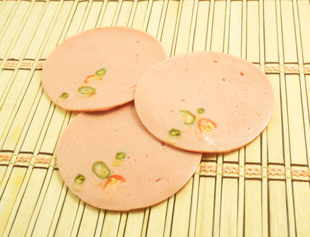 Pork bologna with chileの写真素材
