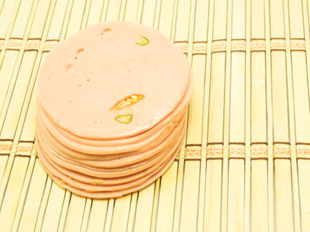 Pork bologna with chileの写真素材