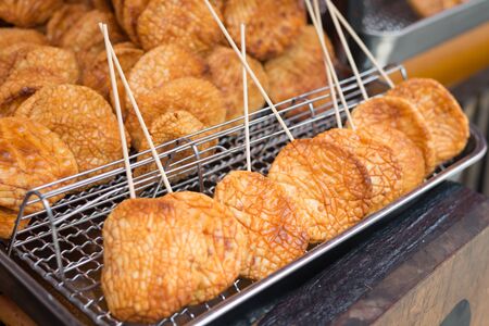 Sarame Sembei, Japanese desserts.の写真素材
