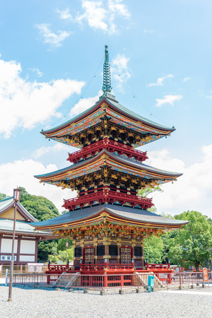 Pagoda at Narita-san Shinsho-ji temple, near Tokyo, Japanのeditorial素材
