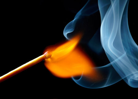 Burning match