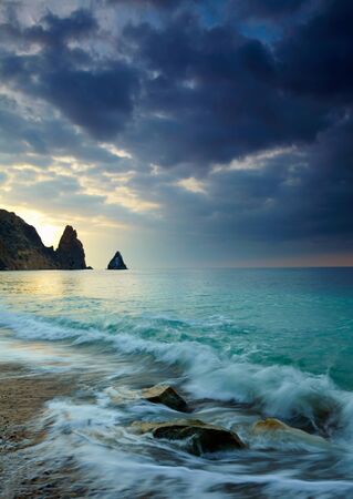 Sea sunsetの写真素材
