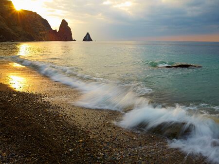 Sea sunsetの写真素材