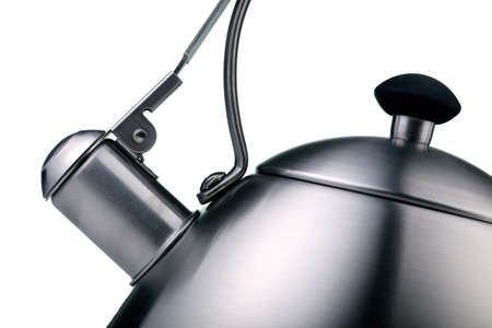 Tea kettle isolated on white backgroundの写真素材