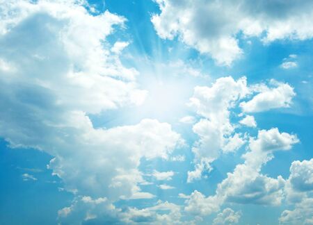 Blue sky background の写真素材